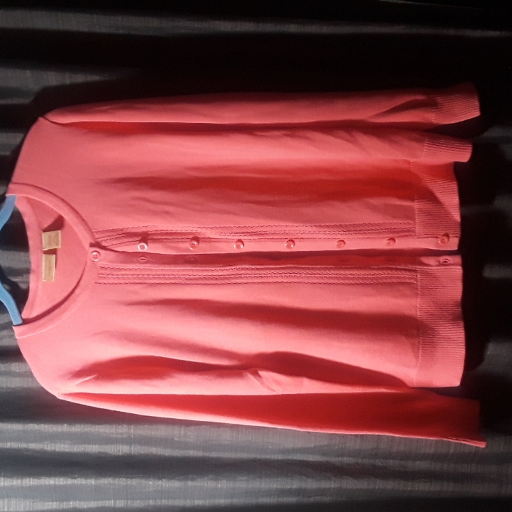 Women's Northcrest cardigan coral, size large